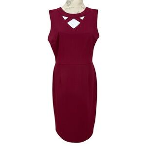ALYX Women’s Elegant Burgundy Sleeveless Dress Size 16 EUC